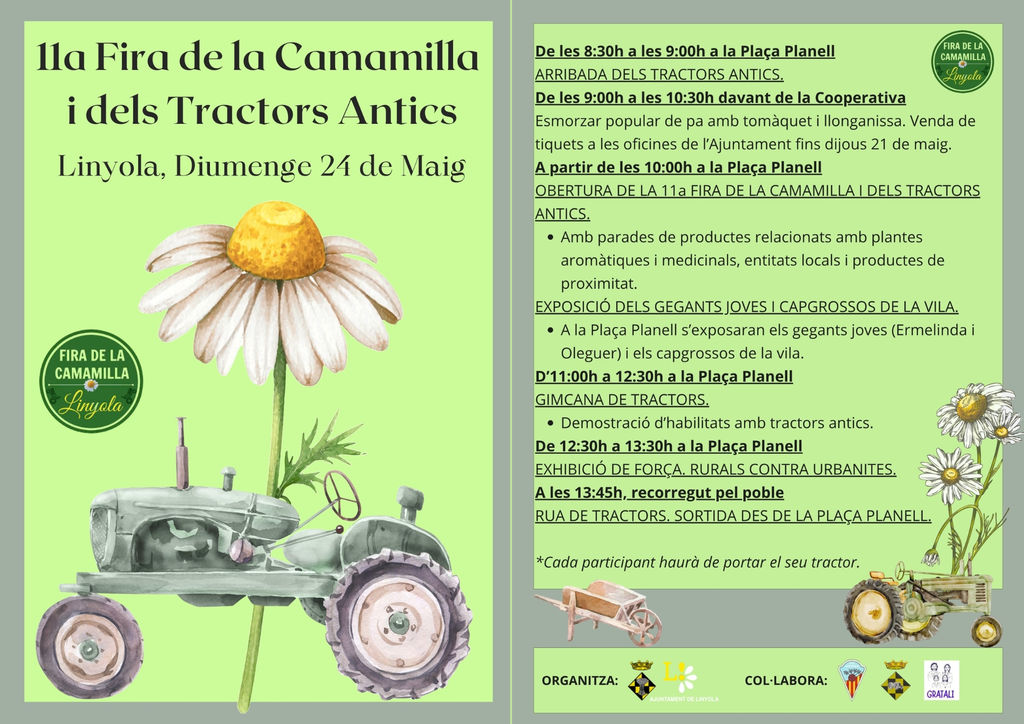 11a Fira de la Camamilla i dels Tractors Antics