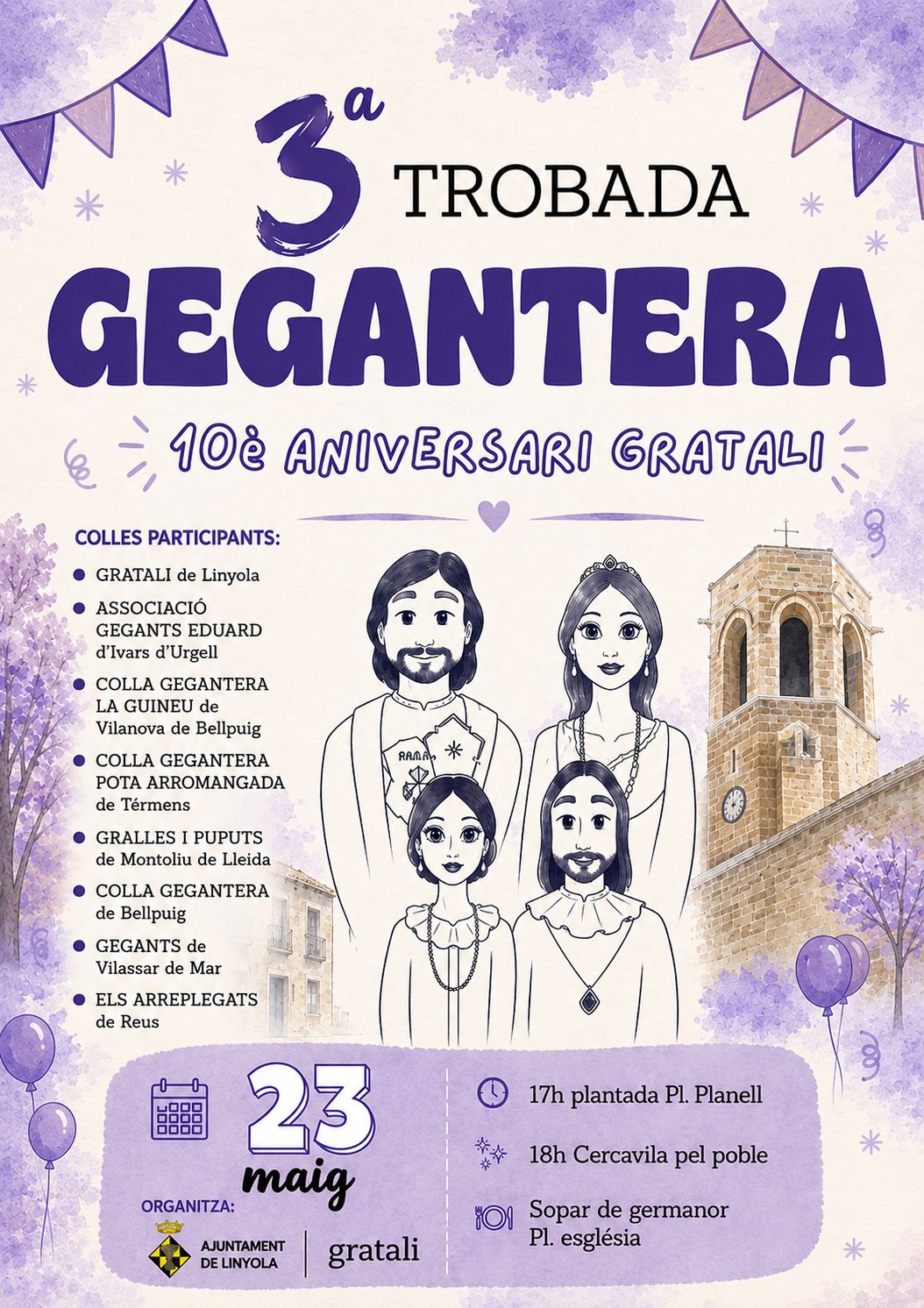 3a Trobada Gegantera i 10&egrave; Aniversari GRATALI