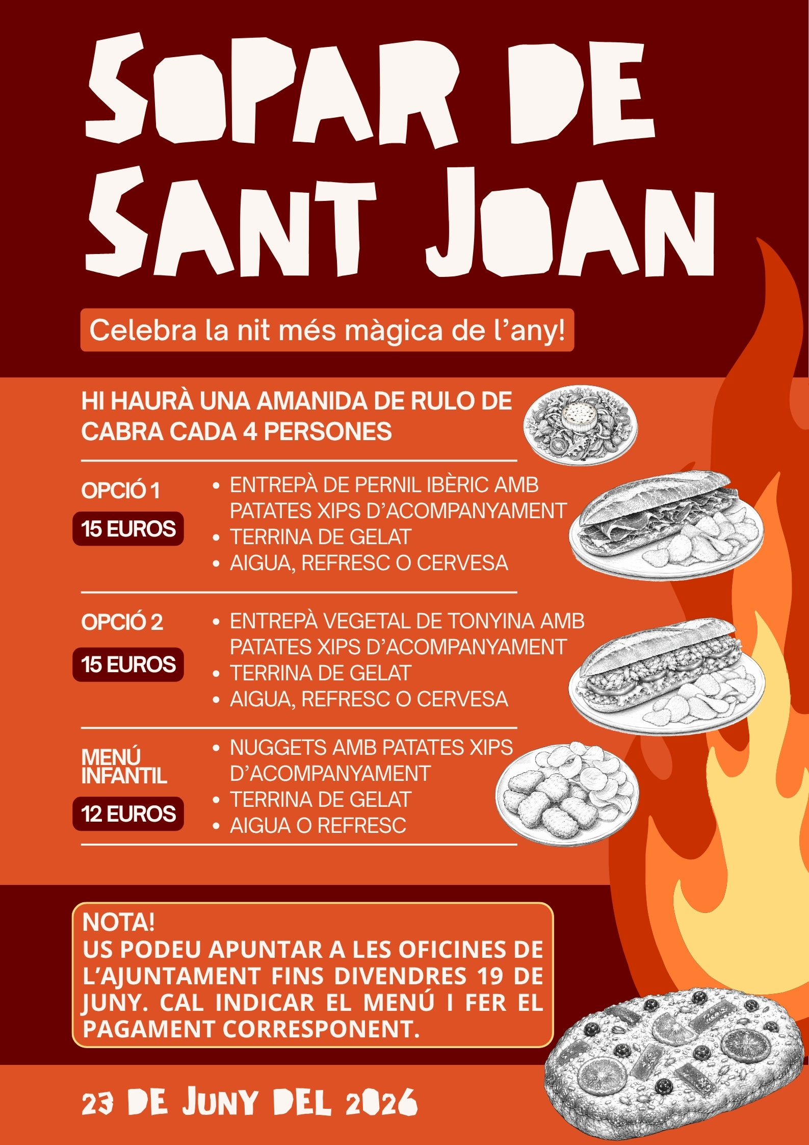 Sopar Sant Joan 2026